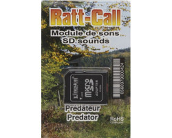 RATTCALL Carte mémoire Micro SD avec 5 sons - Prédateur