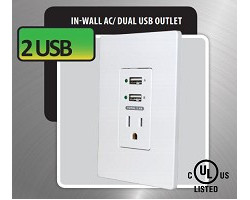 Wall Socket and Charger 2x USB Port (2.4A) MWP2 - NEW