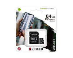 Flash Memory 64GB Canvas SDCS2/64GBCR Class 10 Micro SD Kingston