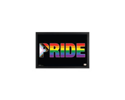 Pride -  image encadrée du drapeau de la fierté (33 cm x 48 cm)