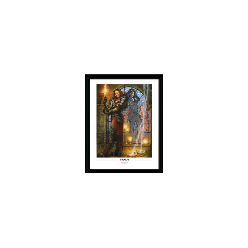 Magic: the gathering -  image encadrée - chandra, torche de la défiance (34.5 cm x 44.5 cm)