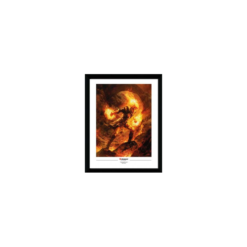 Magic: the gathering -  image encadrée - chandra nalaar (34.5 cm x 44.5 cm)