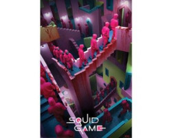 Squid game -  affiche "crazy stairs"