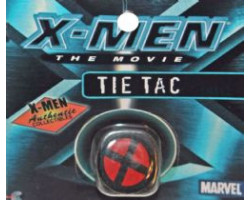 X-men movie red on black lapel pin lg