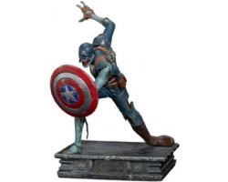 Marvel -  figurine de zombie captain america -  iron studios