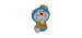 Doraemon -  peluche aloha jaune (15 cm)
