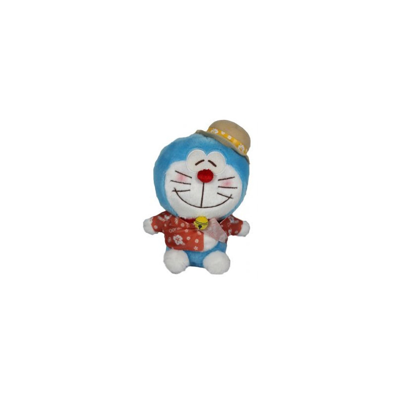 Doraemon -  peluche aloha rouge (15 cm)