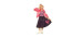 1950 -  costume de jupe caniche (adolescente - taille unique)
