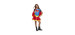 Superman -  costume de supergirl (enfant) -  super hero girls