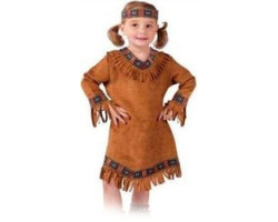 Amerindien -  costume d'amérindienne (enfant)