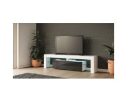 MONICA 55"L TV cabinet (white/black)