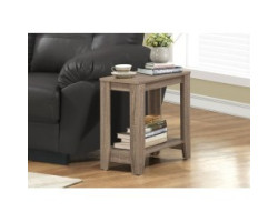 I-3115 Side table with shelf (dark taupe)