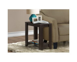 I-3119 Side table with shelf (cappuccino)