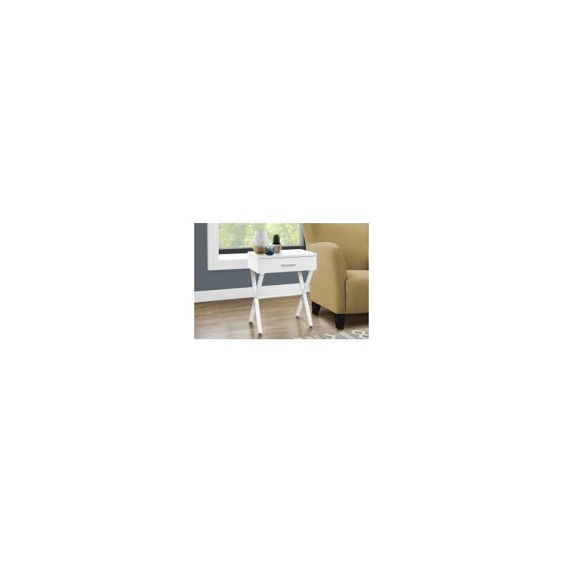 I-3606 Side table with drawer (white)