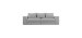 Spartak sofa bed (silver/grey)