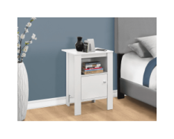 I-2137 Side table with storage (white)