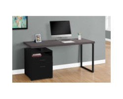 I-7436 Desk - 60"L (black+grey/black metal)