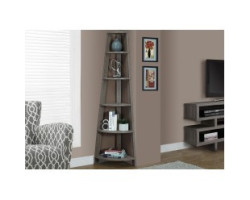 I-2497 Etagere - 72"H / Taupe fonce en coin