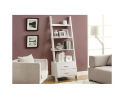 I-2562 Etagere - 69"H / bookcase with 2 drawers white