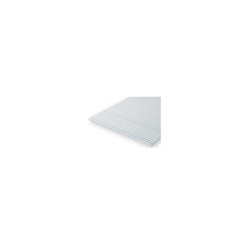 Evergreen -  feuille de polystyrène épais blanc opaque .040" voiture sidin6x12 o échelle 1pc
