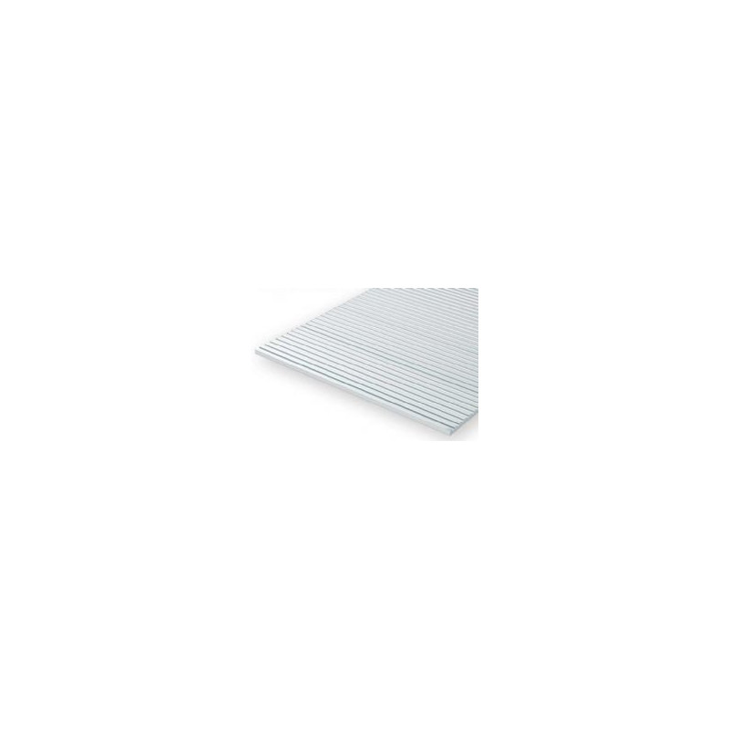 Evergreen -  feuille de polystyrène échelle o épais blanc opaque .020" 6x12 1pc
