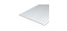 Evergreen -  feuille de polystyrène épaisse blanc opaque .040" espacement .030 6x12 1pc
