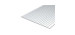 Evergreen -  feuille de polystyrène épaisse blanc opaque .040" espacement .050 6x12 1pc