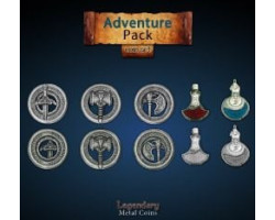 Legendary metal coins -  adventure pack