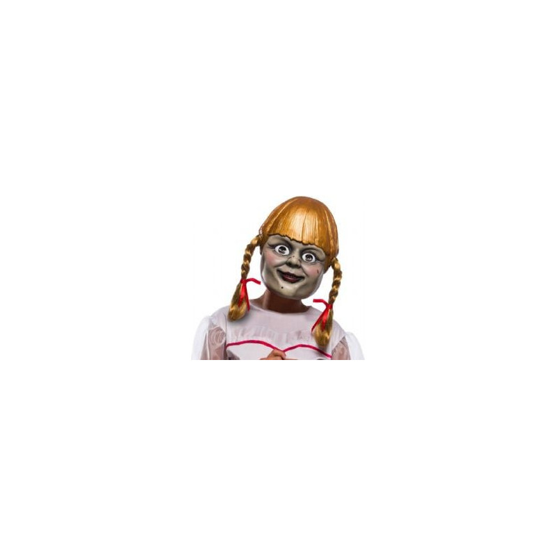 Annabelle -  masque avec cheveux attachés d'annabelle (adulte)
