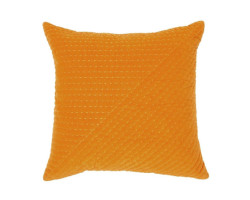 Coussin Velours moutarde