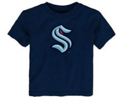 Kraken de seattle -  t-shirt du logo - bleu marin