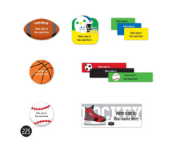 School labels - Sports