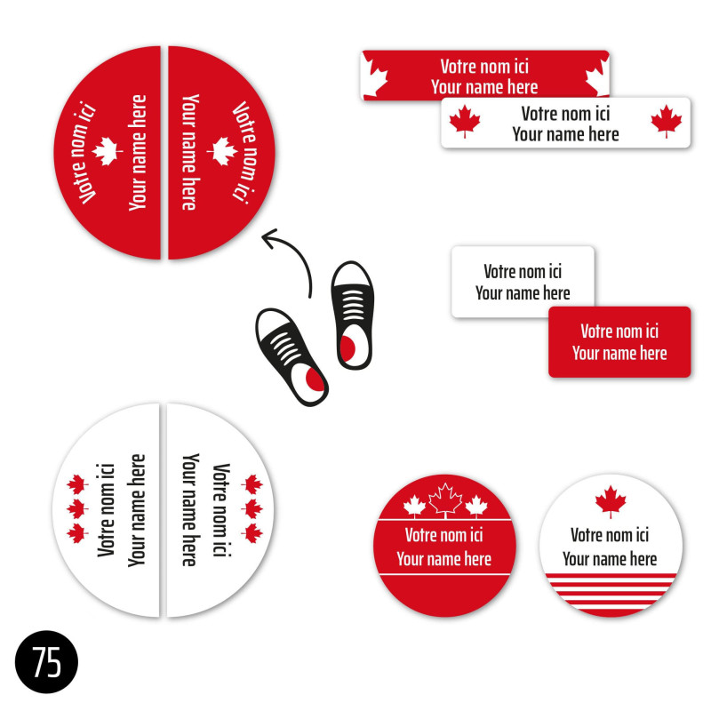 Personalized Mini Labels - Canada Special Edition