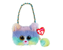 Plush Cat Handbag - Heather