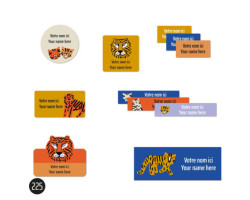 School labels - Tigers