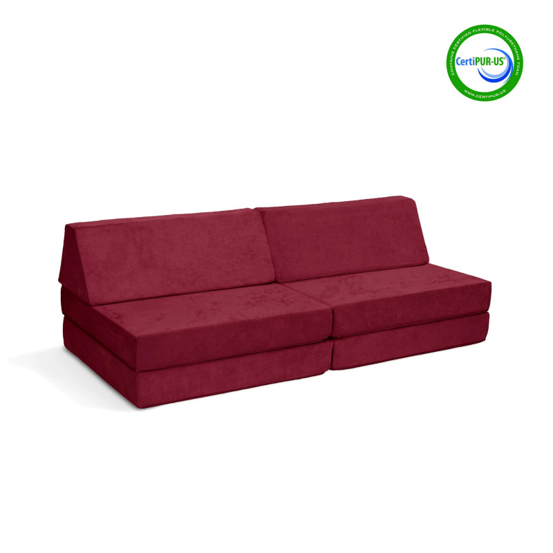 Complete Modular Sofa - Cranberry Rain