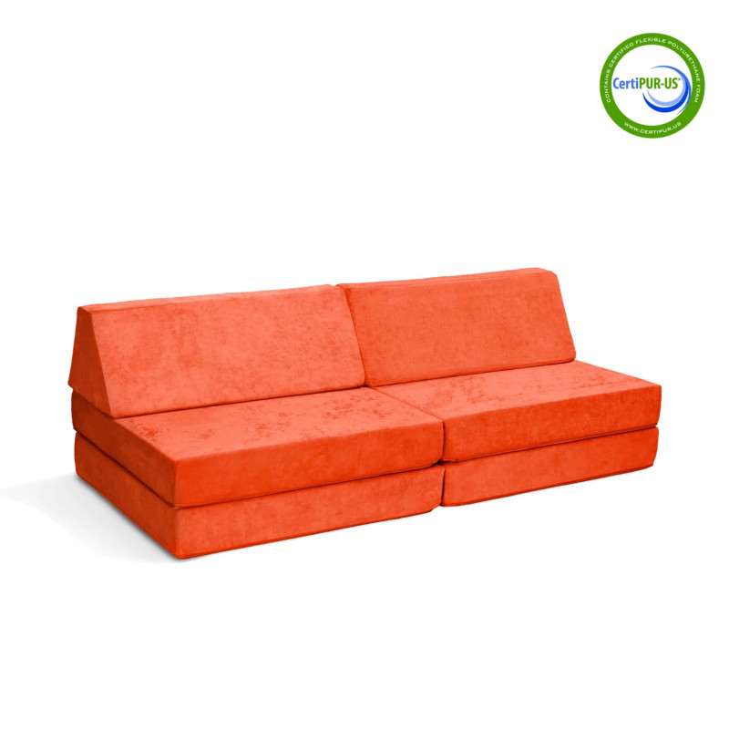 Complete Modular Sofa - Papaya Splash