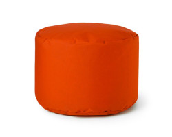 Pouf Footstool - Tangerine