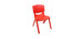 Bébé Star Chaise Plastique- Rouge