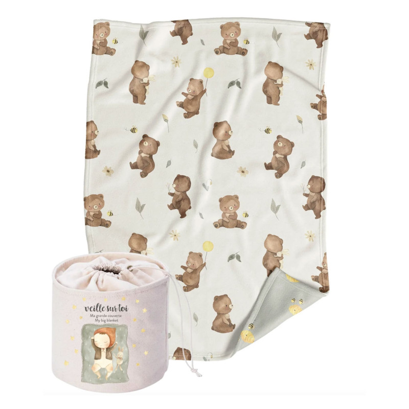 Large Minky Blanket - Little Bear