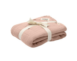 Organic Muslin Blanket - Blush Pink