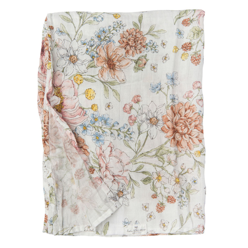 Bamboo Muslin Blanket - Garden