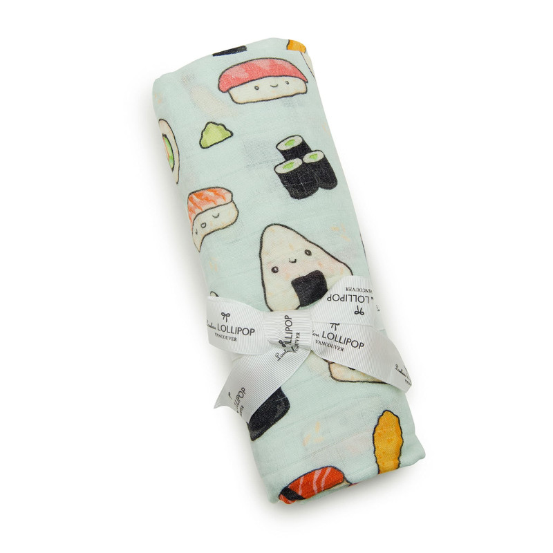 Bamboo Muslin Blanket - Sushi