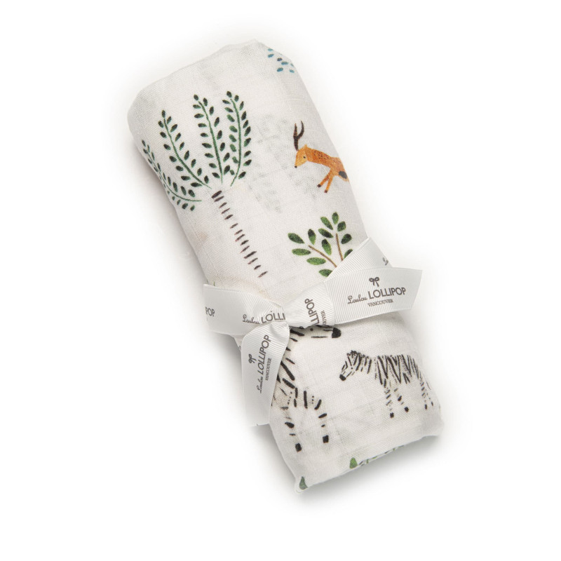 Bamboo Muslin Blanket - Safari