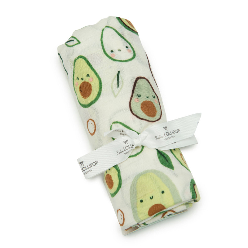 Bamboo Muslin Blanket - Avocado