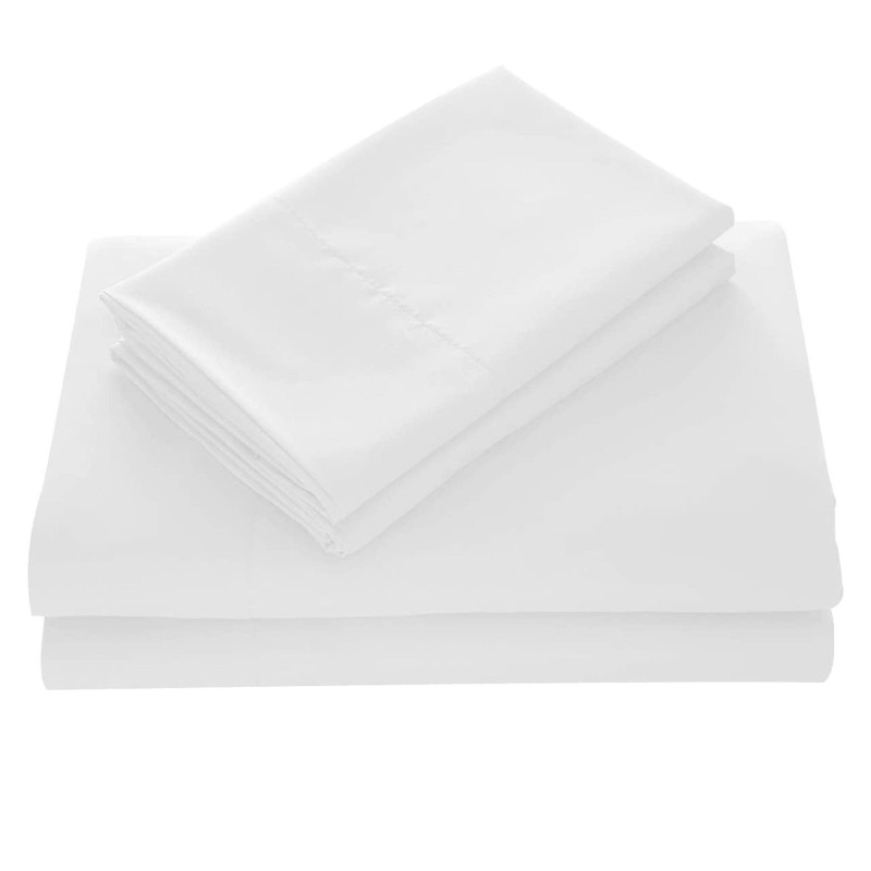 Double Bed Sheet Set - White