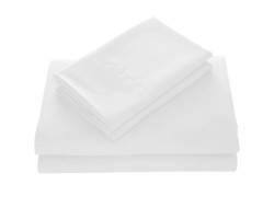 Clément - Maison Ensemble de Draps Lit Simple - Blanc