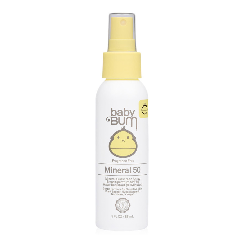 Baby Bum par Sun Bum Crème Solaire Minéral Vaporisateur FPS 50 Sans Fragrance