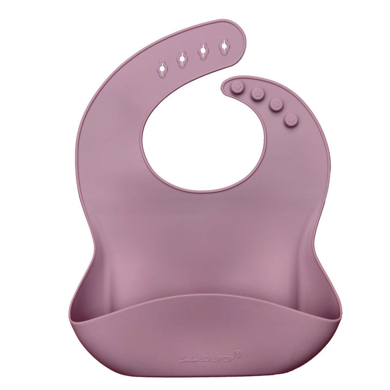 Silicone Bib - Purple