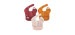 Bib (3) Waterproof - Pink / Burgundy / Cinnamon